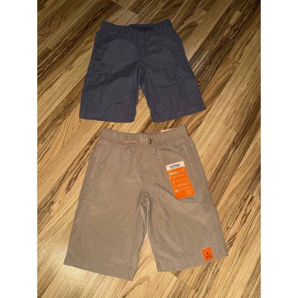 Urban Pipeline Boys Sz 10 Shorts Tan Gray Khaki Chino
